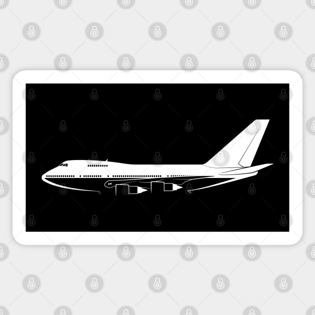 747SP Silhouette Sticker by Car-Silhouettes